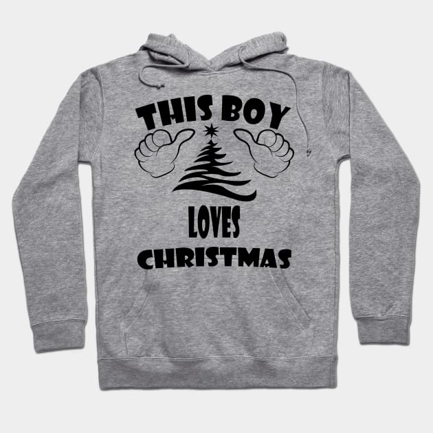 this boy loves Christmas Hoodie by rashiddidou